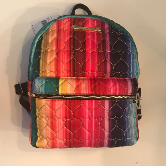 betsey johnson rainbow backpack